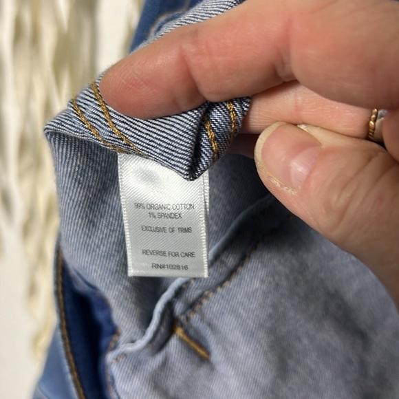 Garnet Hill Denim Jacket Size 16 - Picture 8 of 10